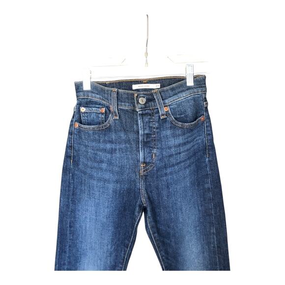 Levi's Blue Denim Jeans Wedgie Skinny High Rise Stretch Women's Size 24 - Picture 8 of 16